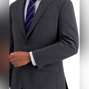 NWT Nautica Modern Fit Bi-Stretch Suit Jacket in Charcoal Grey - Size 44R